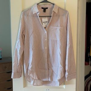 Women’s striped button down SMALL
